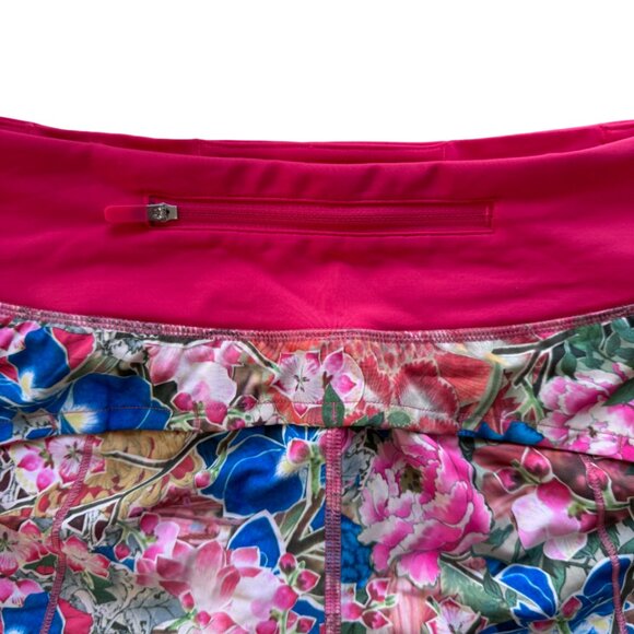 Lululemon multicolor floral Seawheeze 2018 speed up shorts size 4 - Picture 4 of 6